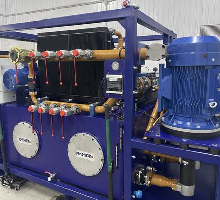 Промывочная станция для промывки и  испытания гидравлического оборудования